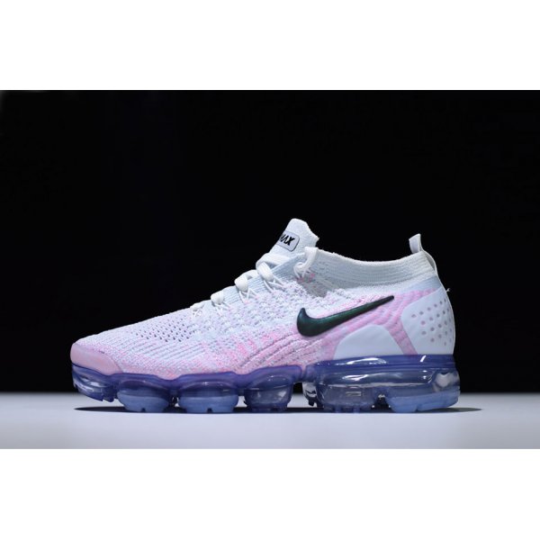 Nike Bayan Air Vapormax Flyknit 2.0 Beyaz / Mavi / Pembe Koşu Ayakkabısı Türkiye - L90UVTY8